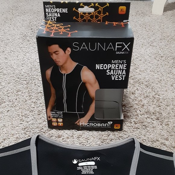 Men's Neoprene Sauna TEK Vest NIB Size XL. - Picture 2 of 5